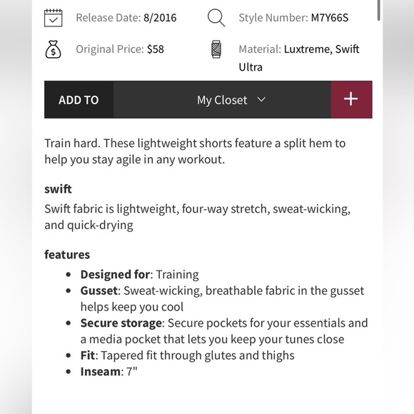 Mens Lululemon T.H.E Shorts *Linerless - Picture 7 of 7